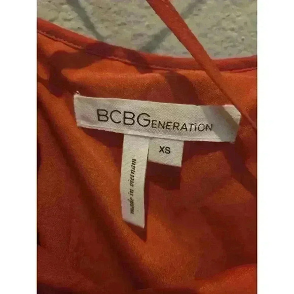 BCBGeneration Women's XS Coral Pleated Cami Dress Short Sleeveless Swiftie - Picture 10 of 10